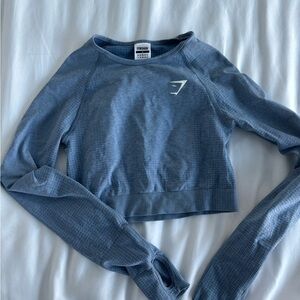 Gymshark Blue long sleeve athletic top